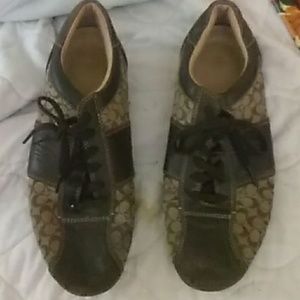 Coach Leather Tennis Shoes